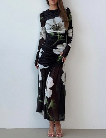 Rochie maxi Shein, mix culori