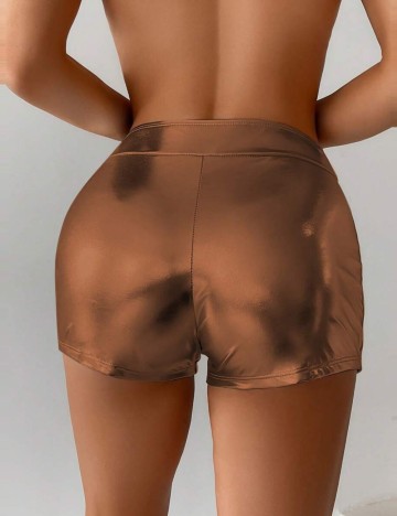 Pantaloni scurți de baie Shein, bronz
