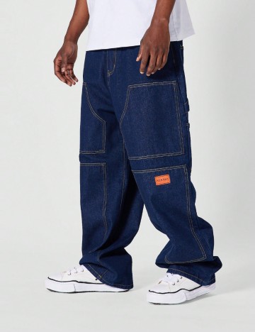 Jeans Shein, albastru