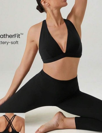 Bustieră sport Shein, negru