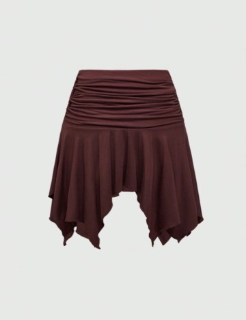 Fustă mini Romwe by Shein, maro