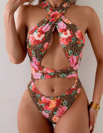 Costum de baie întreg Shein, mix culori