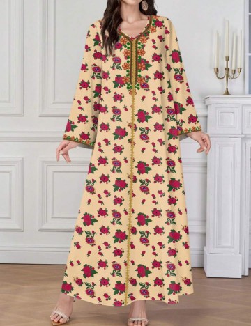 Rochie maxi Shein, mix culori