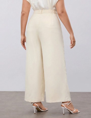 Pantaloni Shein Curve+, bej