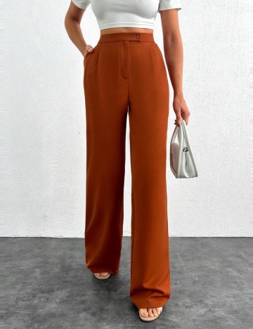 Pantaloni Office Shein, maro