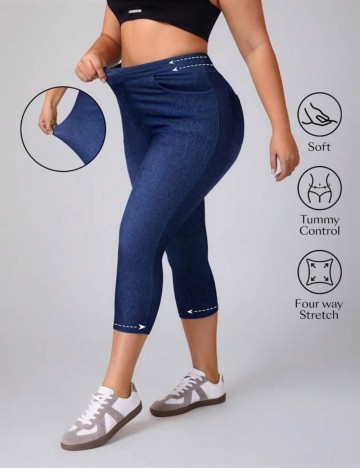 Colanti Shein Curve+, albastru