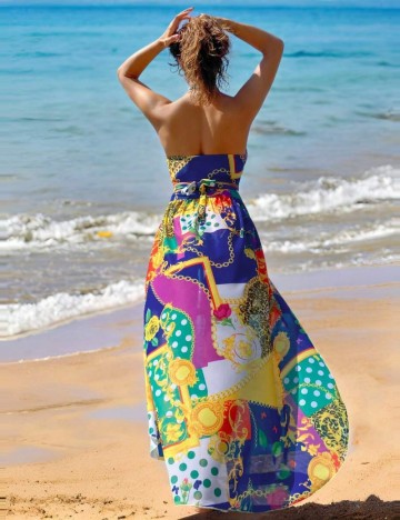 Set costum de baie și fustă Shein, mix culori