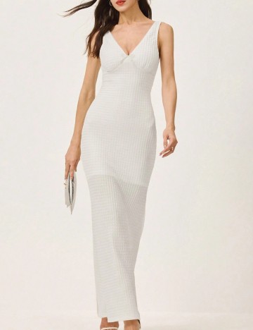 Rochie maxi Shein, alb