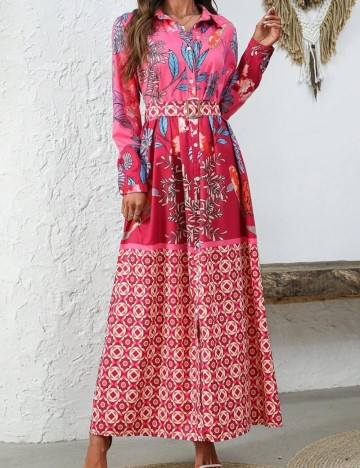 Rochie maxi Shein, mix culori
