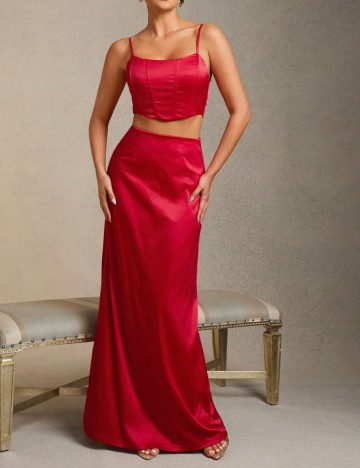 Rochie maxi Shein, roșu