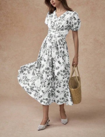 Rochie midi Shein, mix culori
