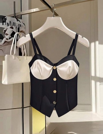 Top Shein, mix culori