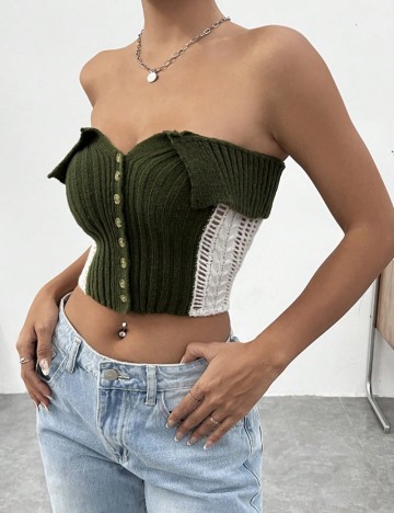 Top Shein, mix culori