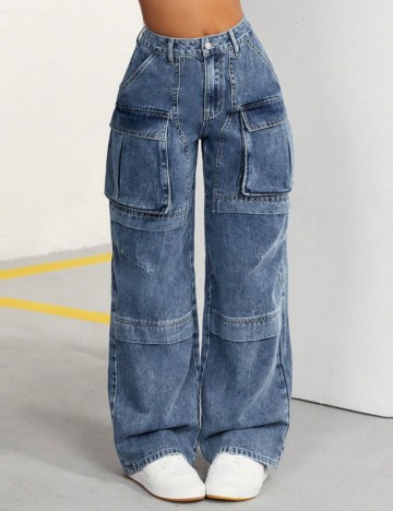 Jeans Shein, albastru
