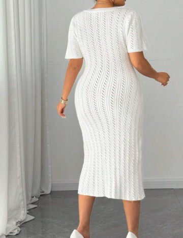 Rochie midi Shein, alb
