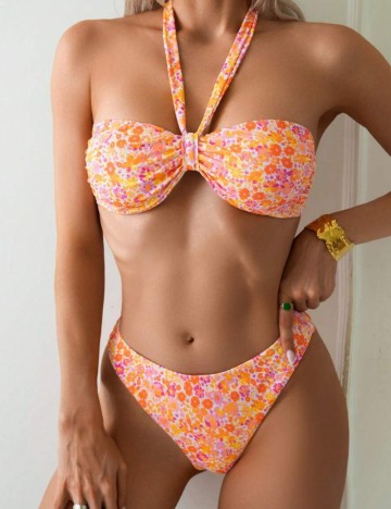 Costum de baie Shein, mix culori