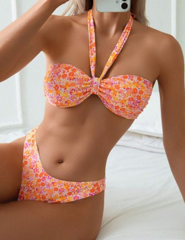 Costum de baie Shein, mix culori