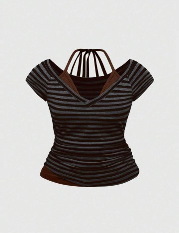 Tricou Shein Curve+, mix culori