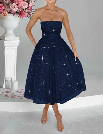 Rochie midi Shein, albastru
