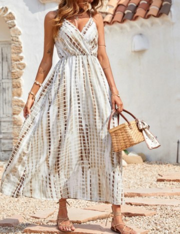 Rochie maxi Shein, mix culori