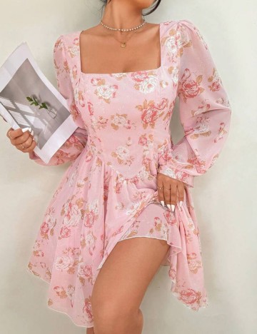 Rochie mini Shein Curve+, roz