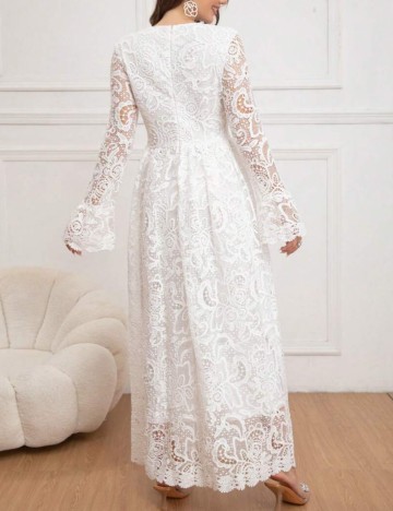 Rochie de ocazie Shein, alb
