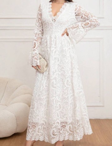 Rochie de ocazie Shein, alb