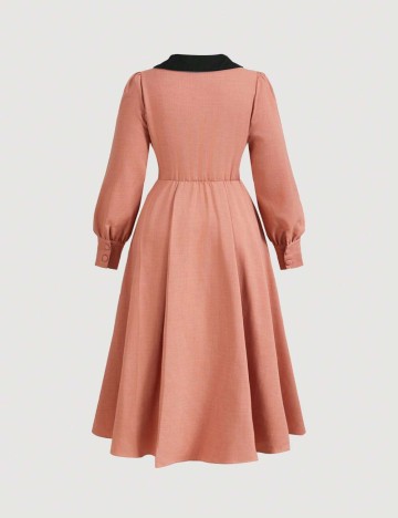 Rochie midi Shein Curve+, roz