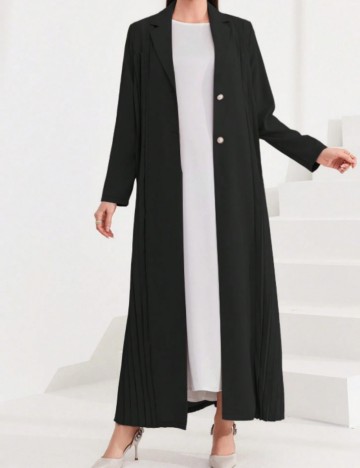 Cardigan lung Shein, negru