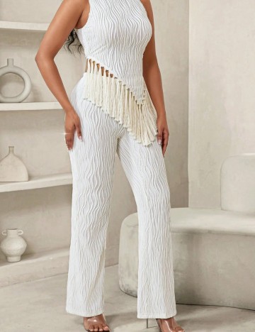 Pantaloni Shein, crem