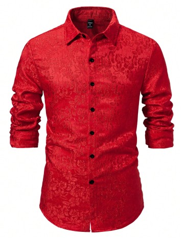 Cămașă MANFINITY by Shein, roșu