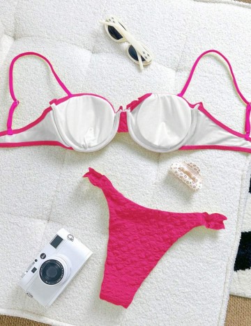 Costum de baie Shein, roz