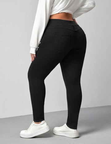 Jeans Shein Curve+, negru