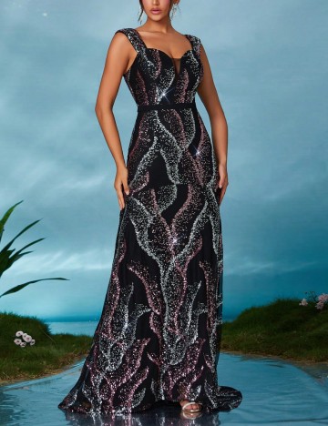 Rochie de ocazie Shein, mix culori