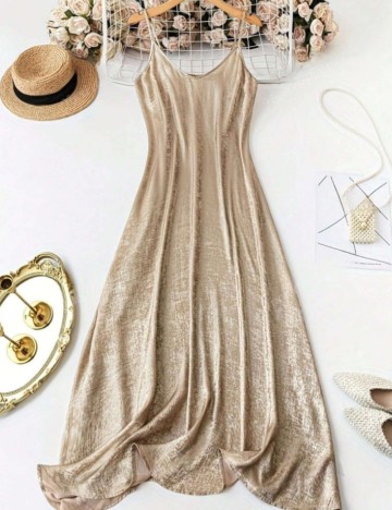 Rochie maxi Shein, auriu