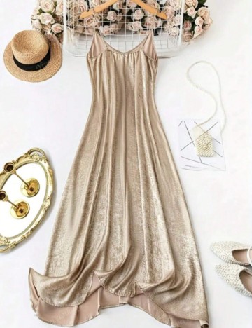 Rochie maxi Shein, auriu