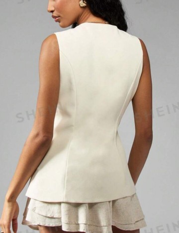 Vestă Missguided by Shein, crem