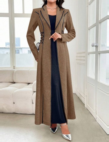 Cardigan lung Shein, maro