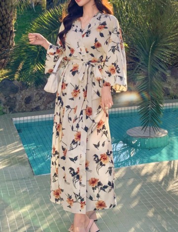 Rochie maxi Shein, mix culori