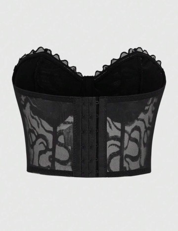 Top Romwe by Shein, negru
