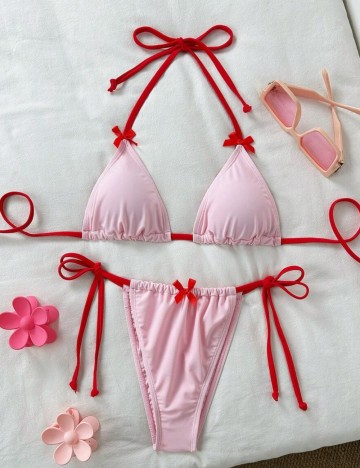 Costum de baie Shein, roz