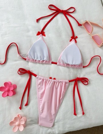 Costum de baie Shein, roz