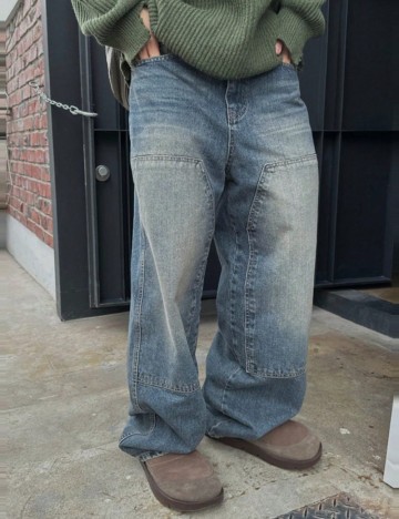 Jeans DAZY by Shein, albastru