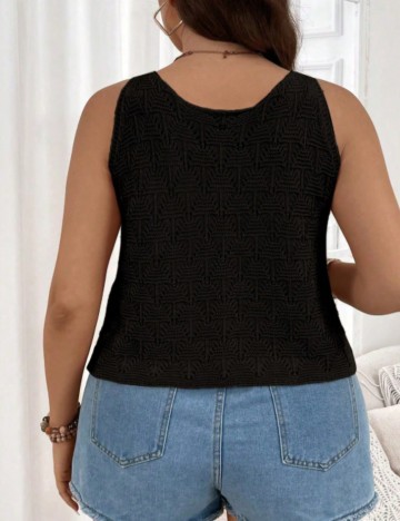 Top Shein Curve+, negru