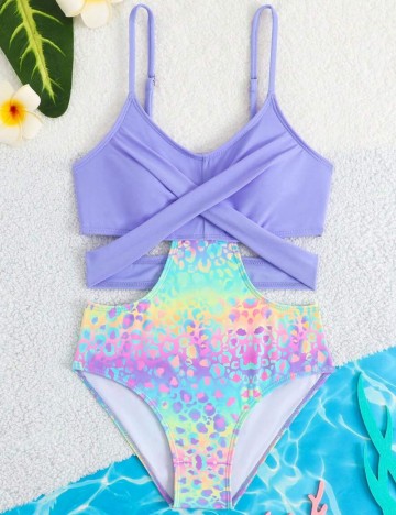 Costum de baie întreg Shein, mix culori