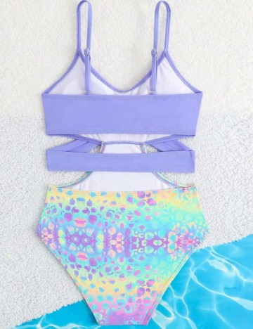 Costum de baie întreg Shein, mix culori