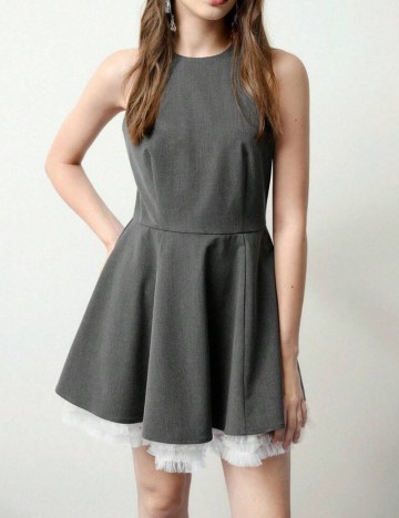Rochie mini MOTF by Shein, gri