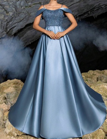 Rochie de ocazie Shein, albastru