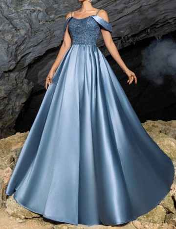 Rochie de ocazie Shein, albastru