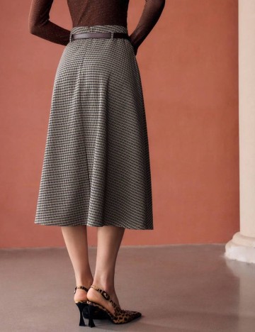 Fustă midi MOTF by Shein, mix culori